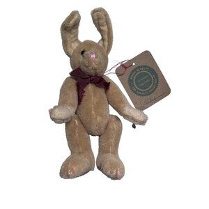 Boyds Plush Wool Bunny Rabbit Jointed 7" Easter Archive Collection